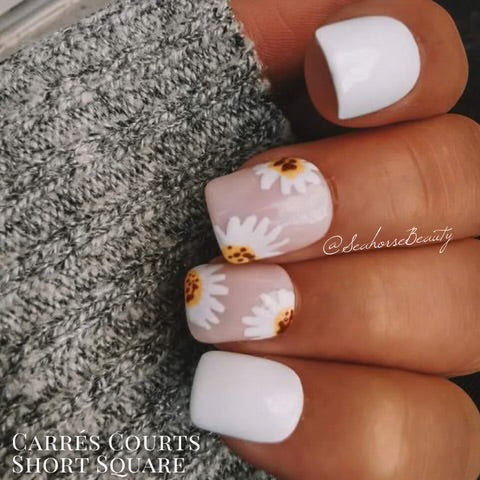 (05) Prothèses en Gel - Carrés arrondis courts