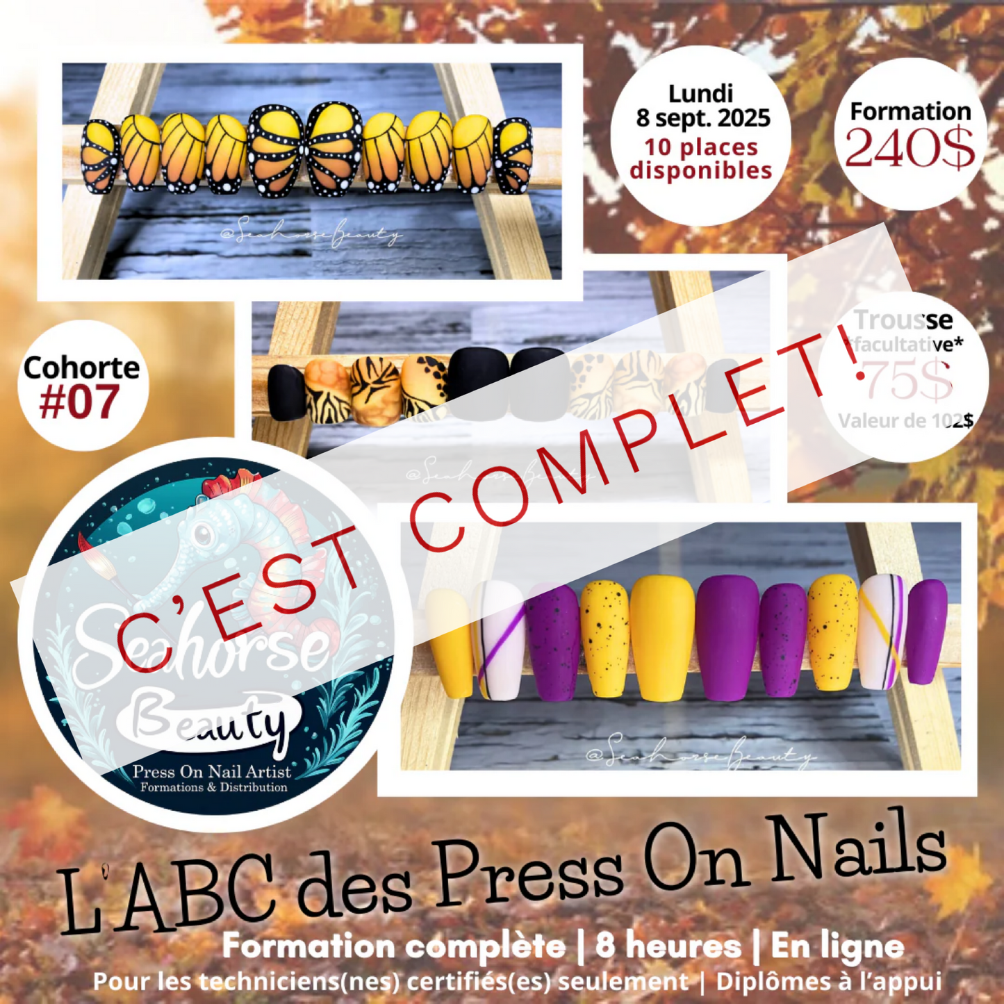 FORMATION L’ABC DES PRESS ON NAILS | Cohorte #07