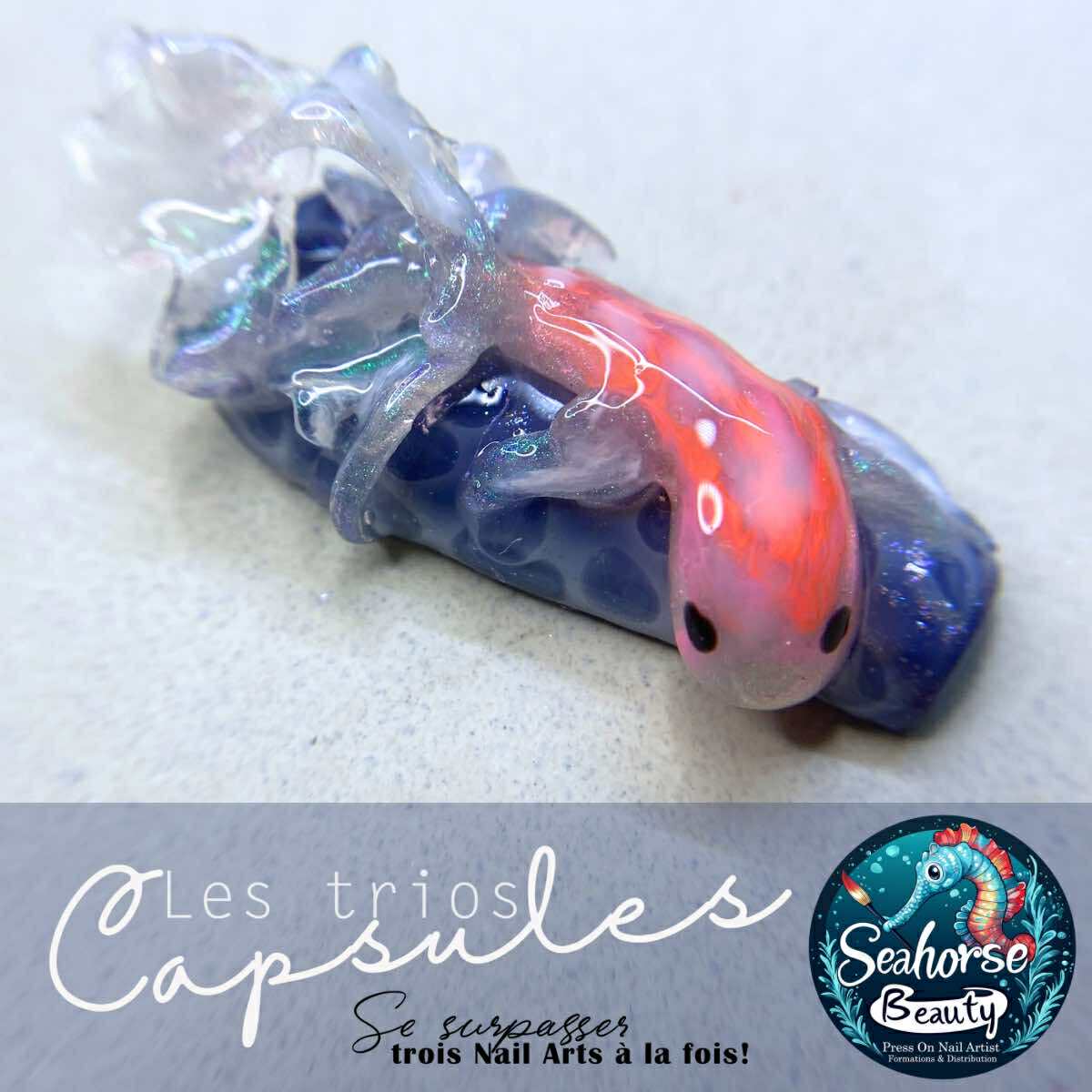 TRIO CAPSULES NAILART | Fonds Marins