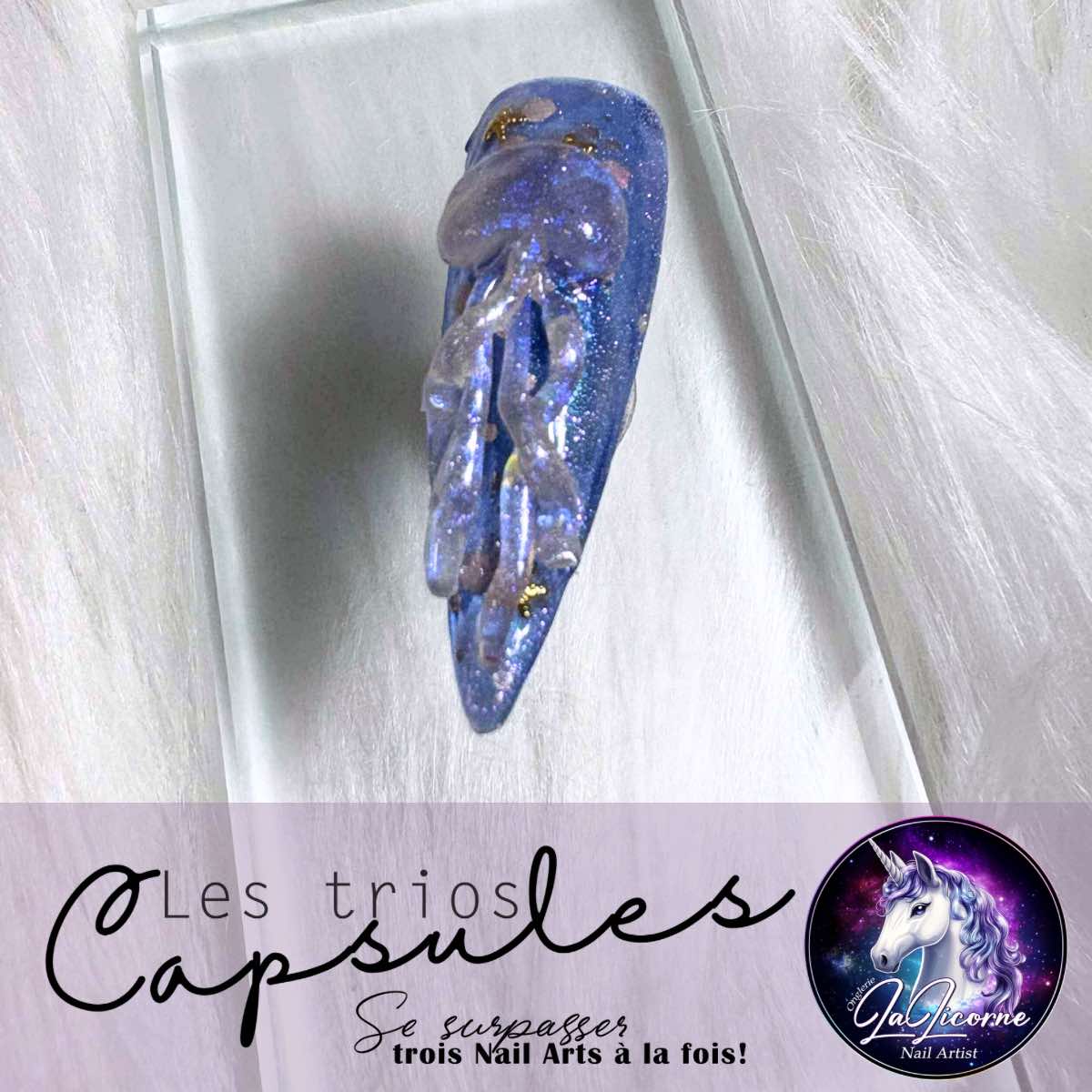 TRIO CAPSULES NAILART | Fonds Marins