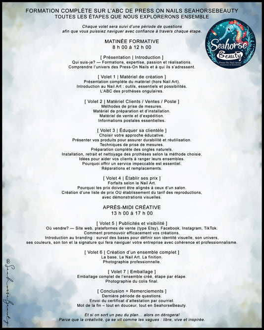 FORMATION L’ABC DES PRESS ON NAILS | Cohorte #09