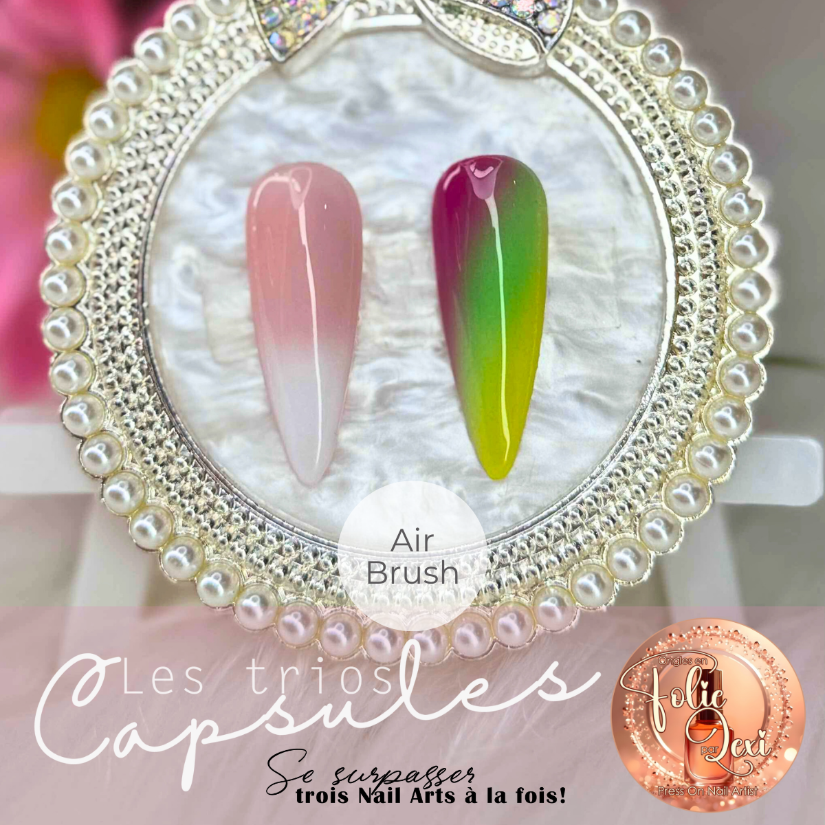 TRIOS CAPSULES NAILART | Babyboomers & Dégradés (3 Techniques)