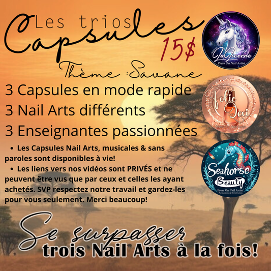 TRIOS CAPSULES NAILART | Savane