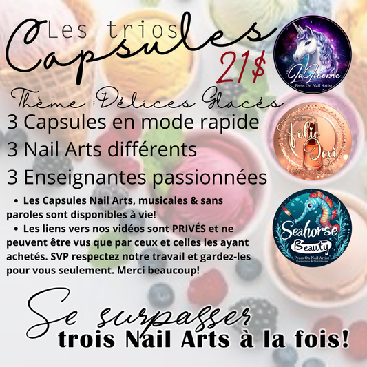 TRIO CAPSULES NAILART | Délices Glacés