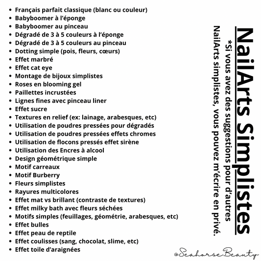 Perfectionnements Privés & Préenregistrées | NailArts Simplistes