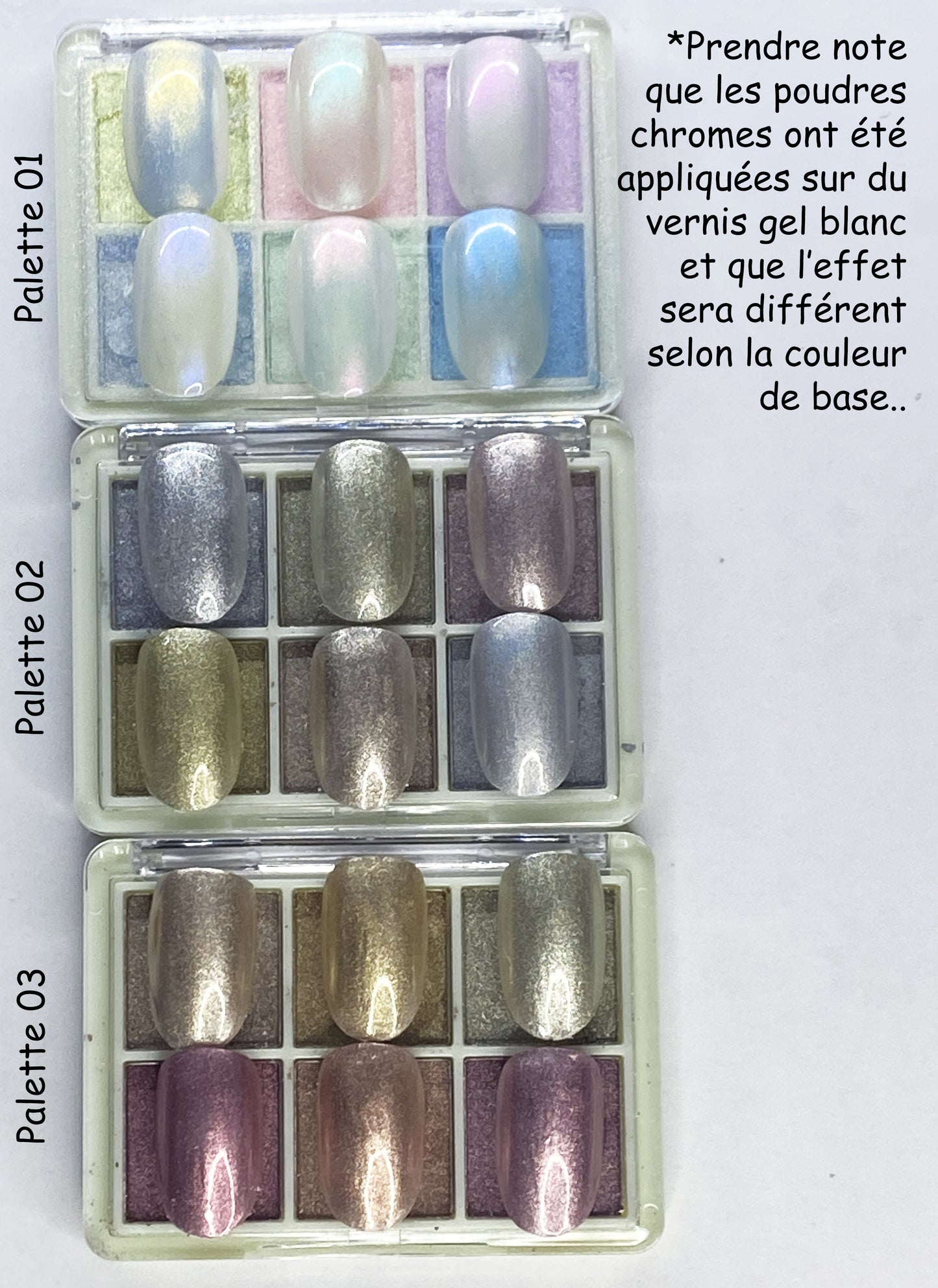 Poudres Pressées "Effets Chromes"