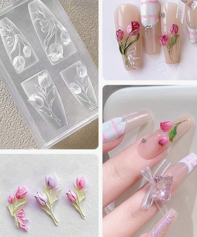 Moules en Silicone NailArt 3D