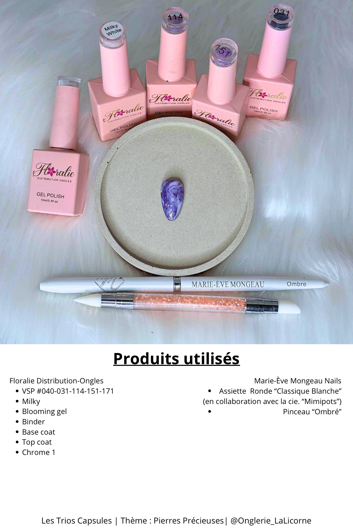 TRIO CAPSULES NAILART | Pierres Précieuses