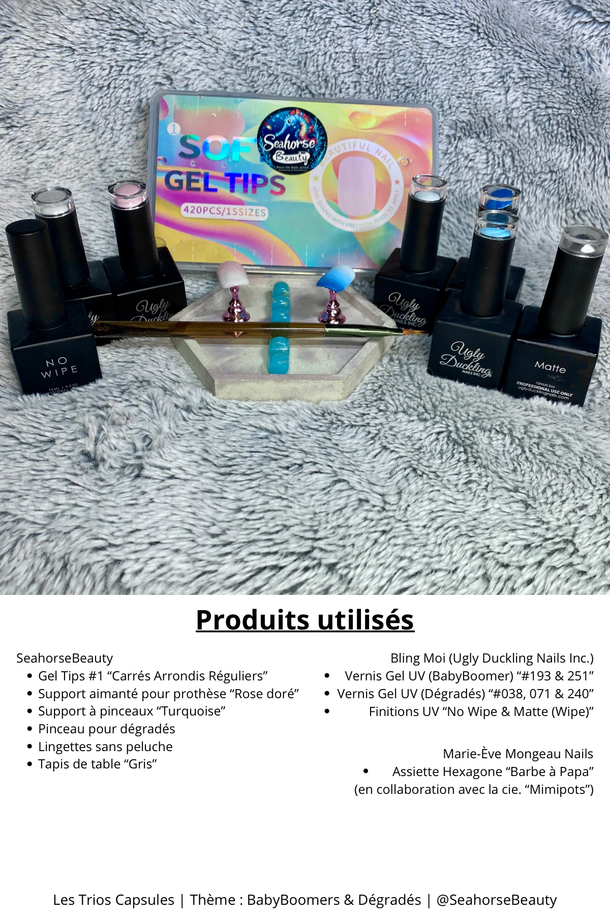 TRIOS CAPSULES NAILART | Babyboomers & Dégradés (3 Techniques)