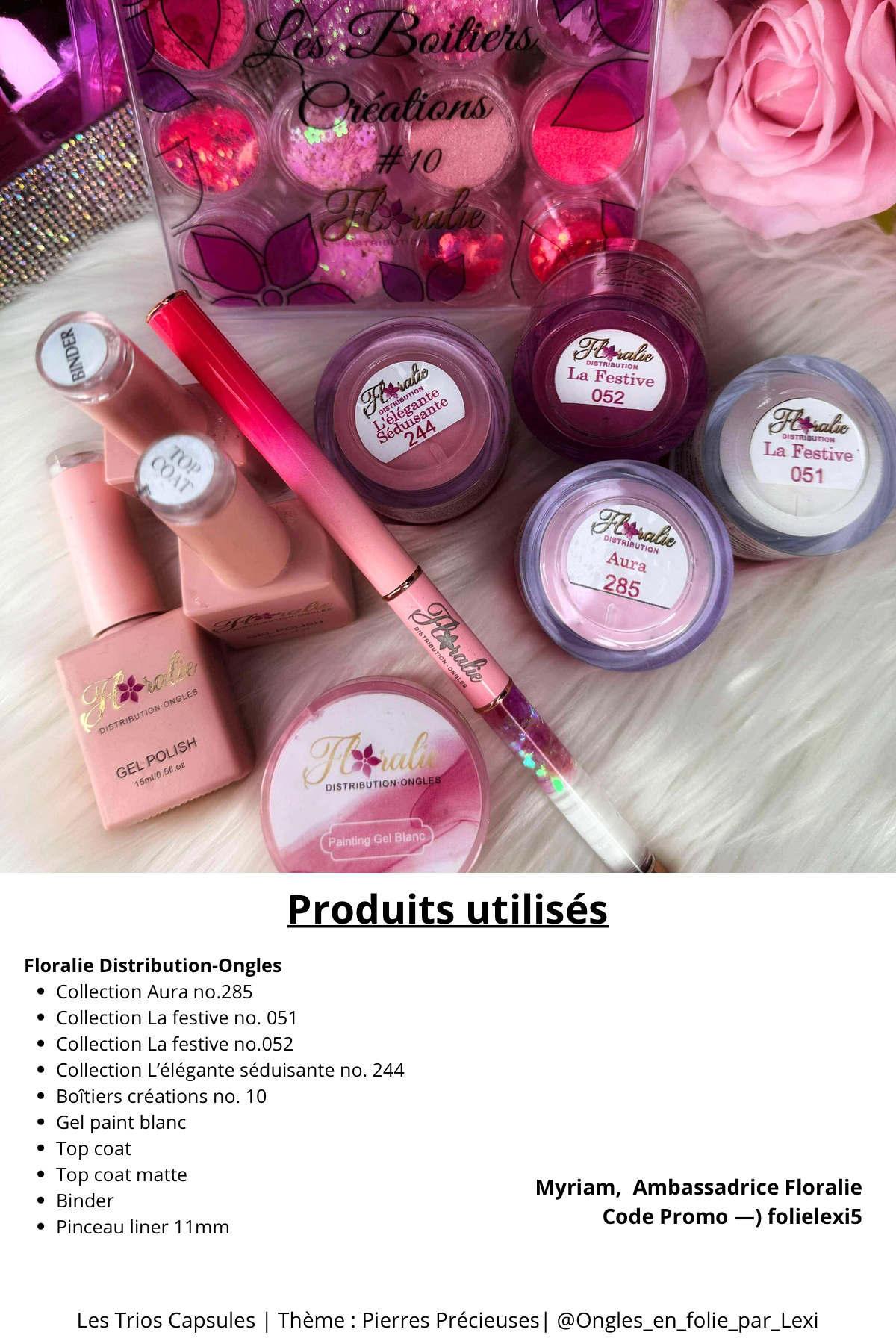 TRIO CAPSULES NAILART | Pierres Précieuses