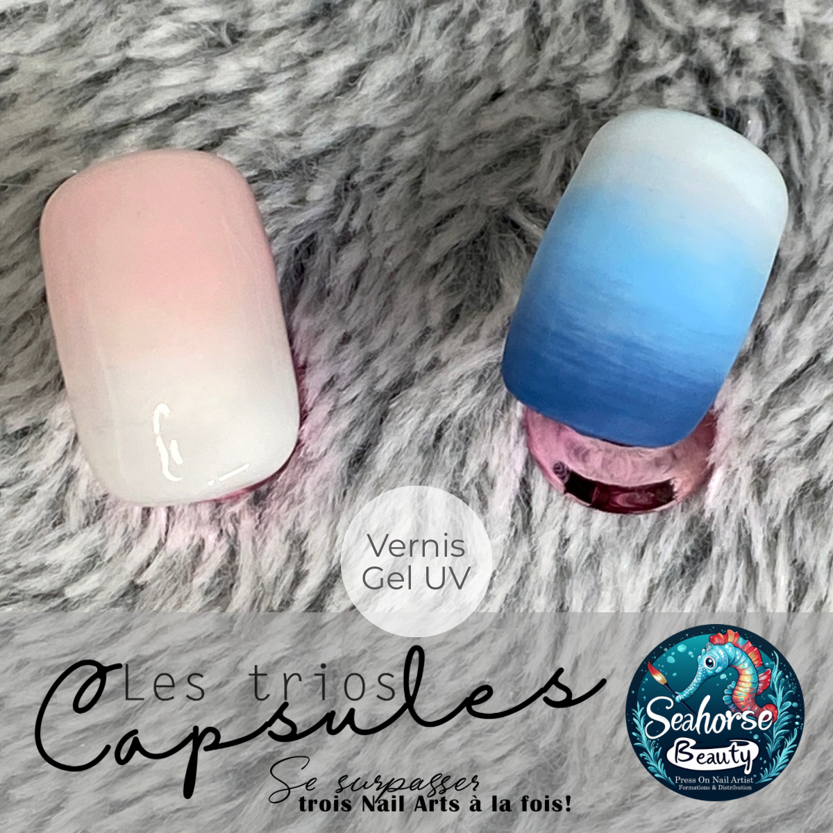 TRIOS CAPSULES NAILART | Babyboomers & Dégradés (3 Techniques)
