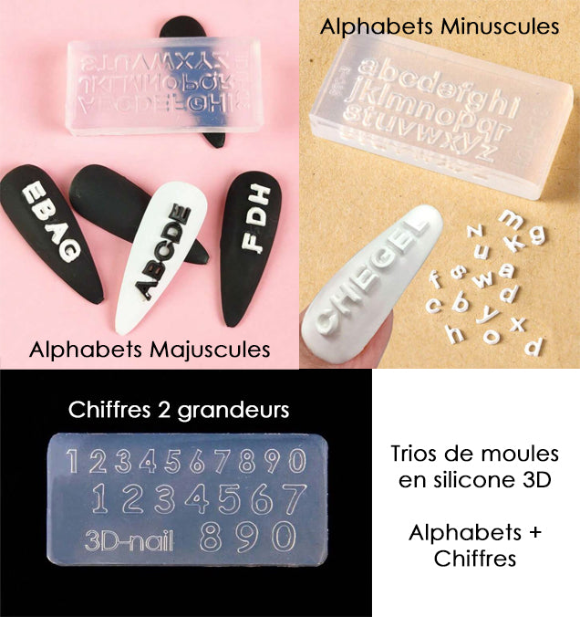 Moules en Silicone NailArt 3D
