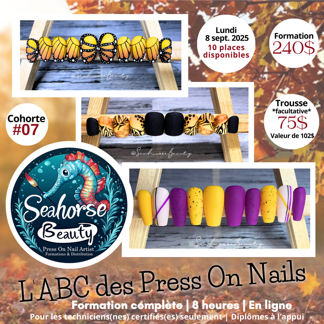 FORMATION L’ABC DES PRESS ON NAILS | Cohorte #07