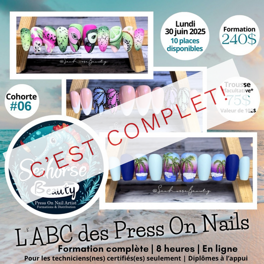 FORMATION L’ABC DES PRESS ON NAILS | Cohorte #06