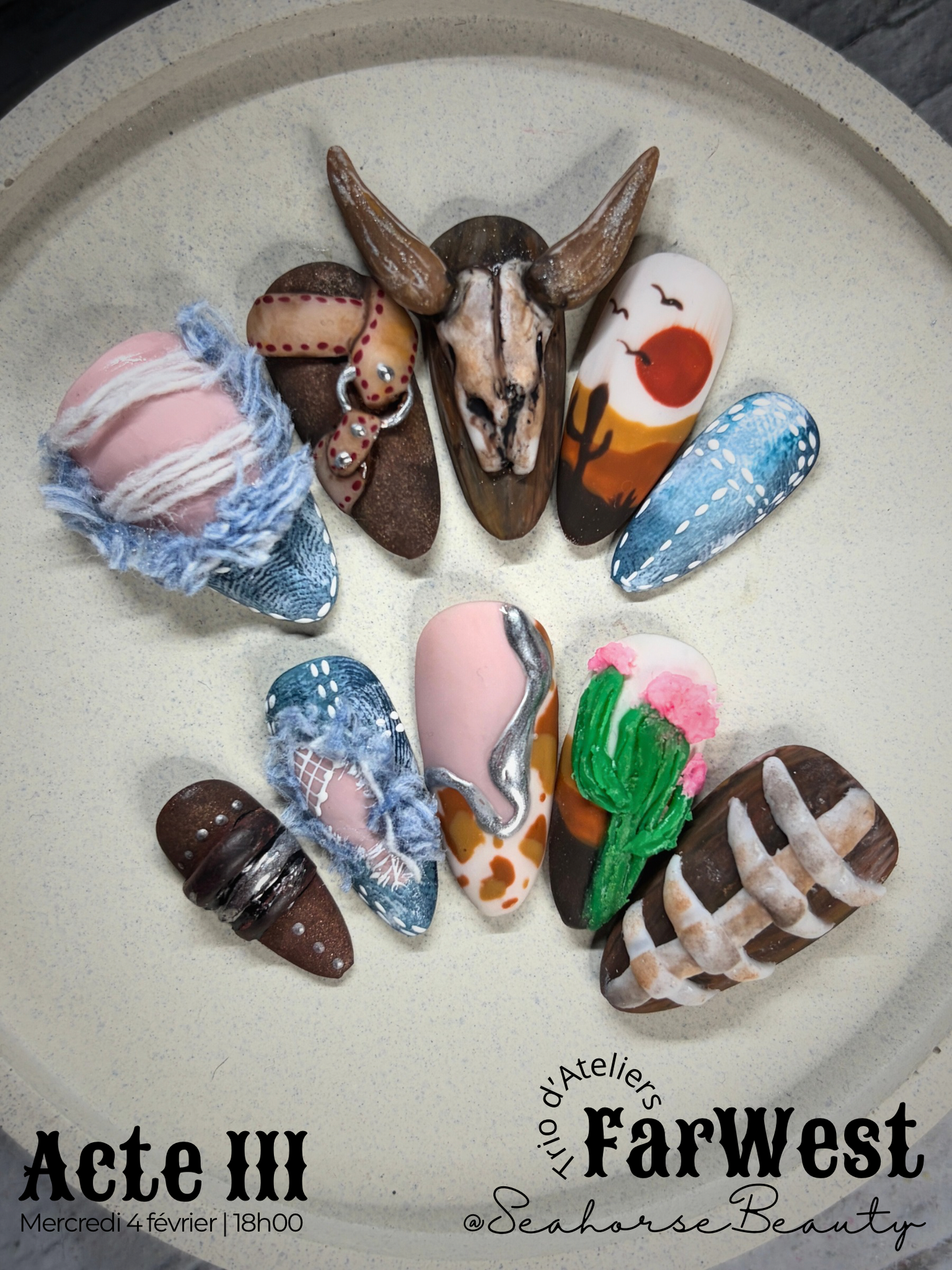 NailArt³ | Seahorse au FarWest