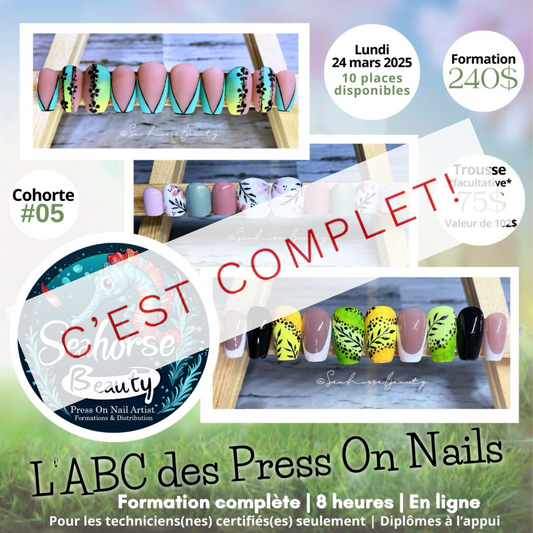 FORMATION L’ABC DES PRESS ON NAILS | Cohorte #05