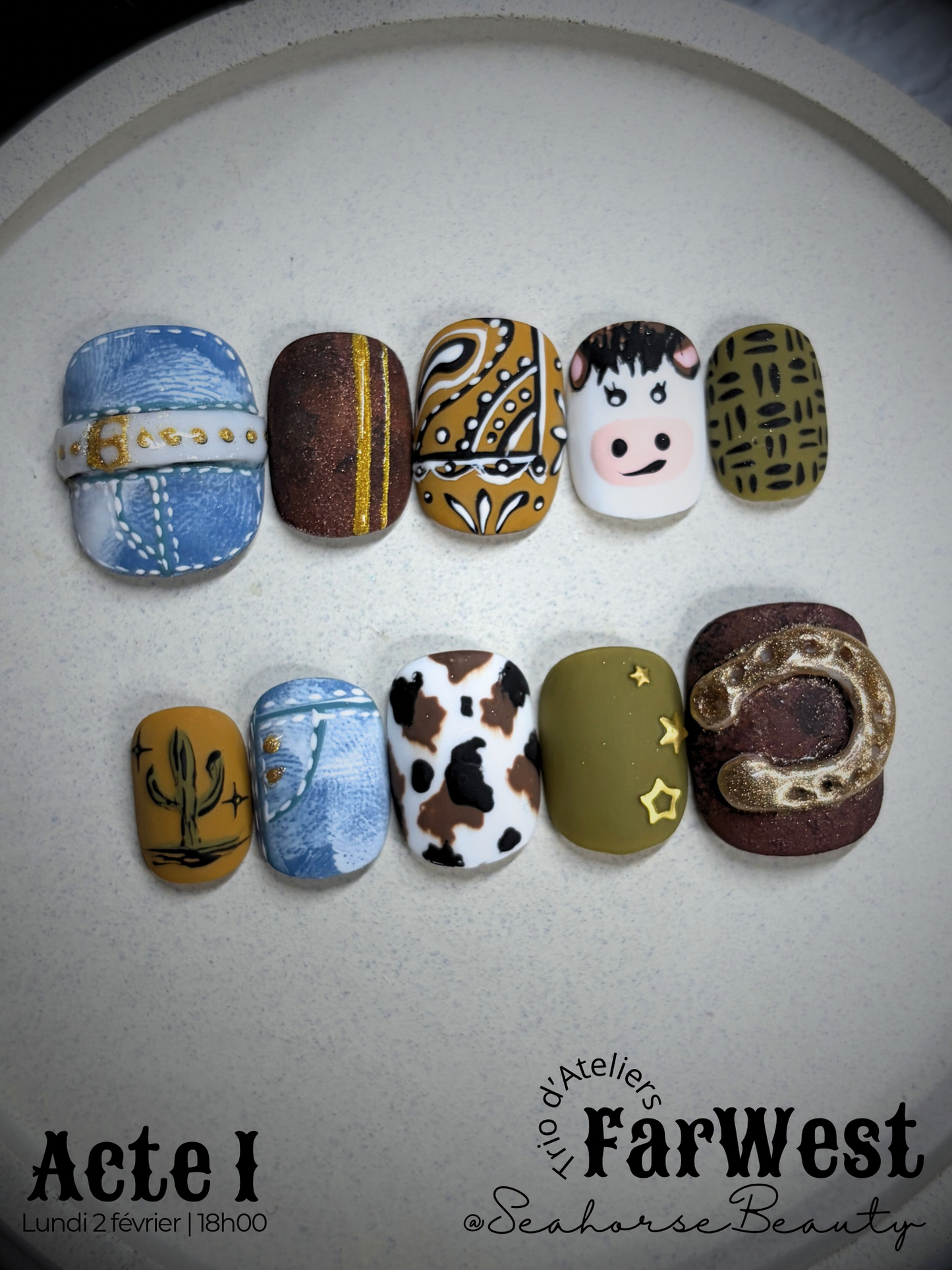 NailArt³ | Seahorse au FarWest