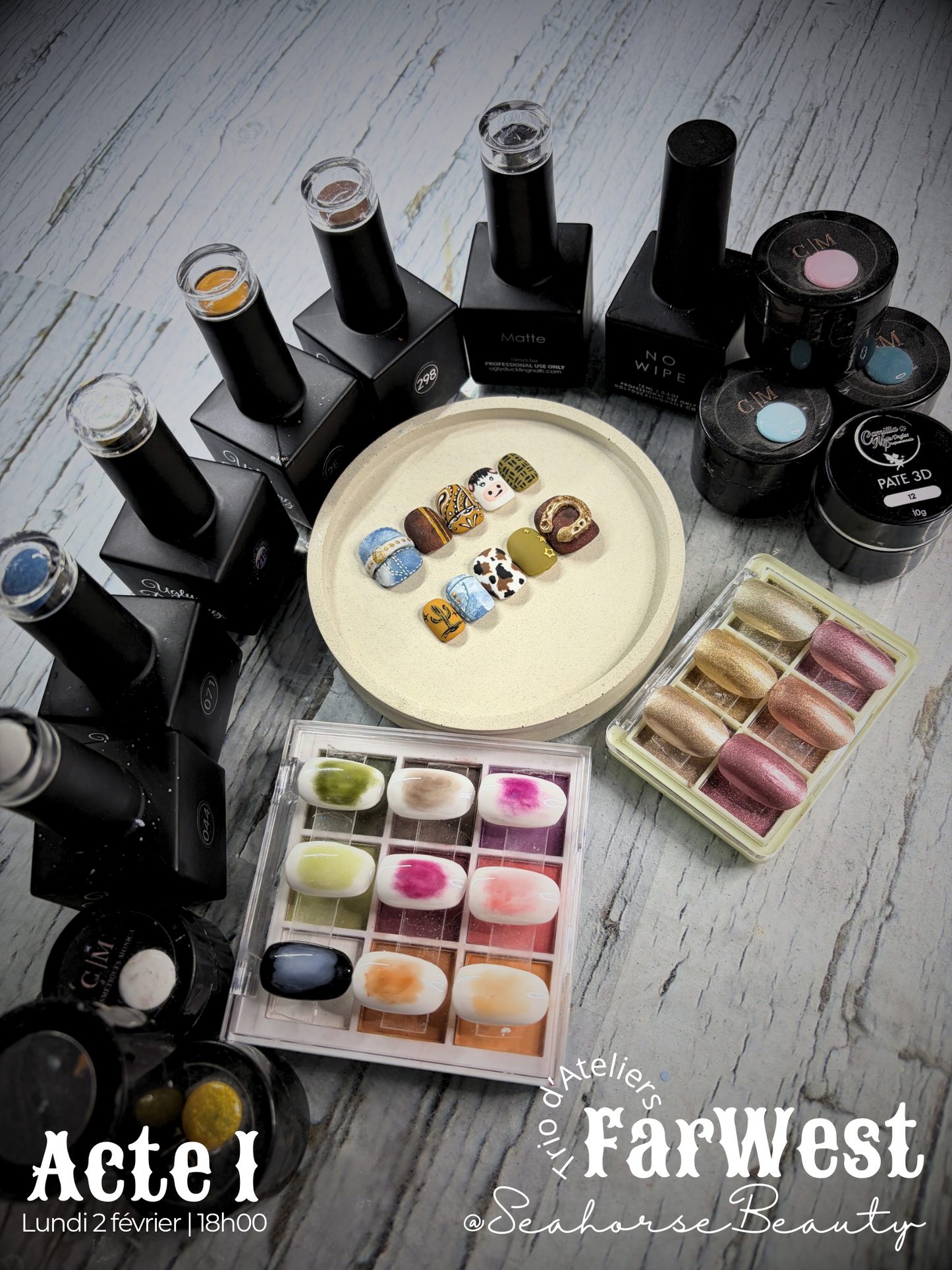 NailArt³ | Seahorse au FarWest