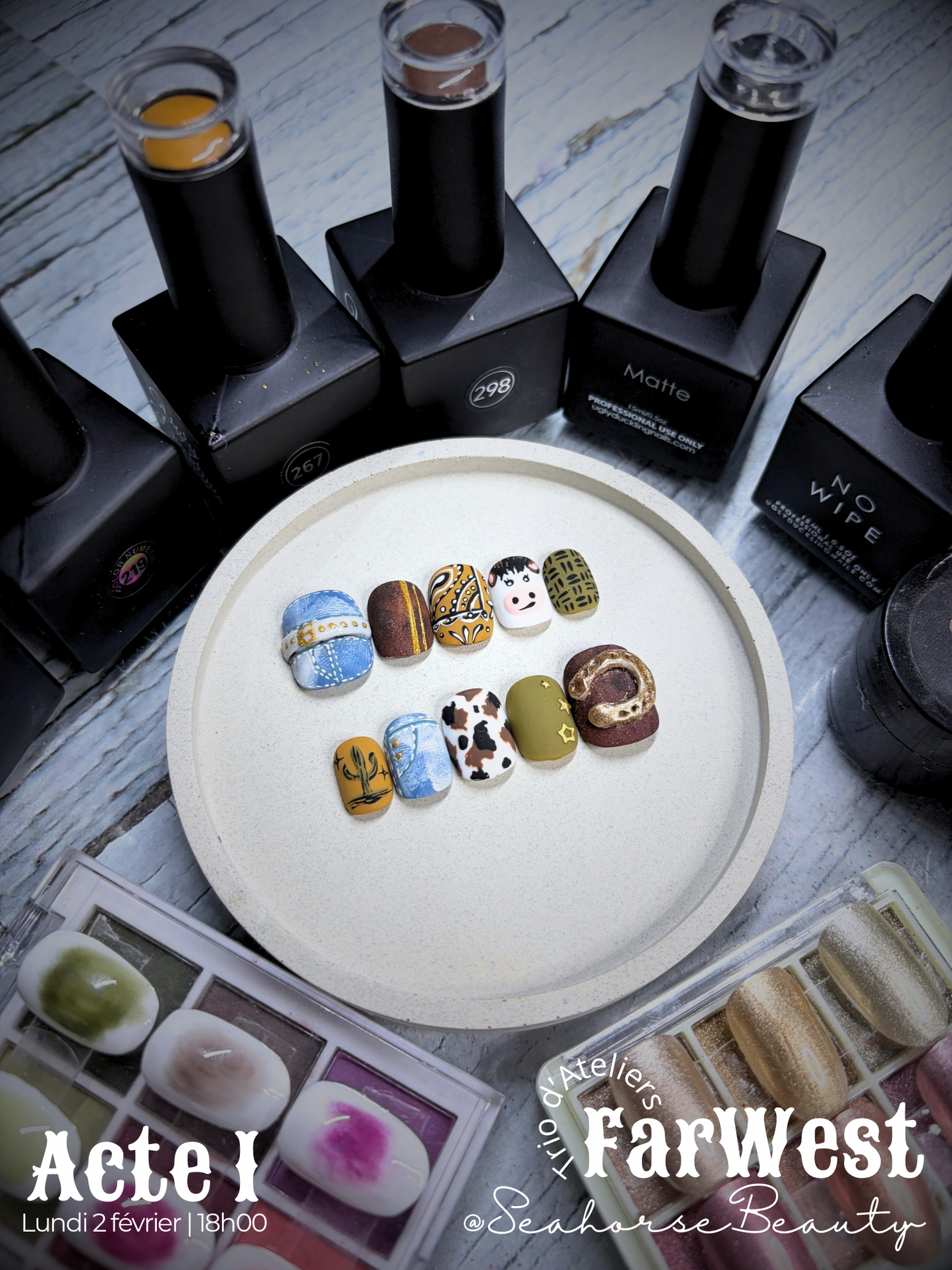 NailArt³ | Seahorse au FarWest