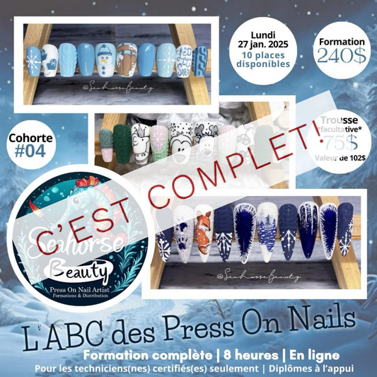 FORMATION L’ABC DES PRESS ON NAILS | Cohorte #04