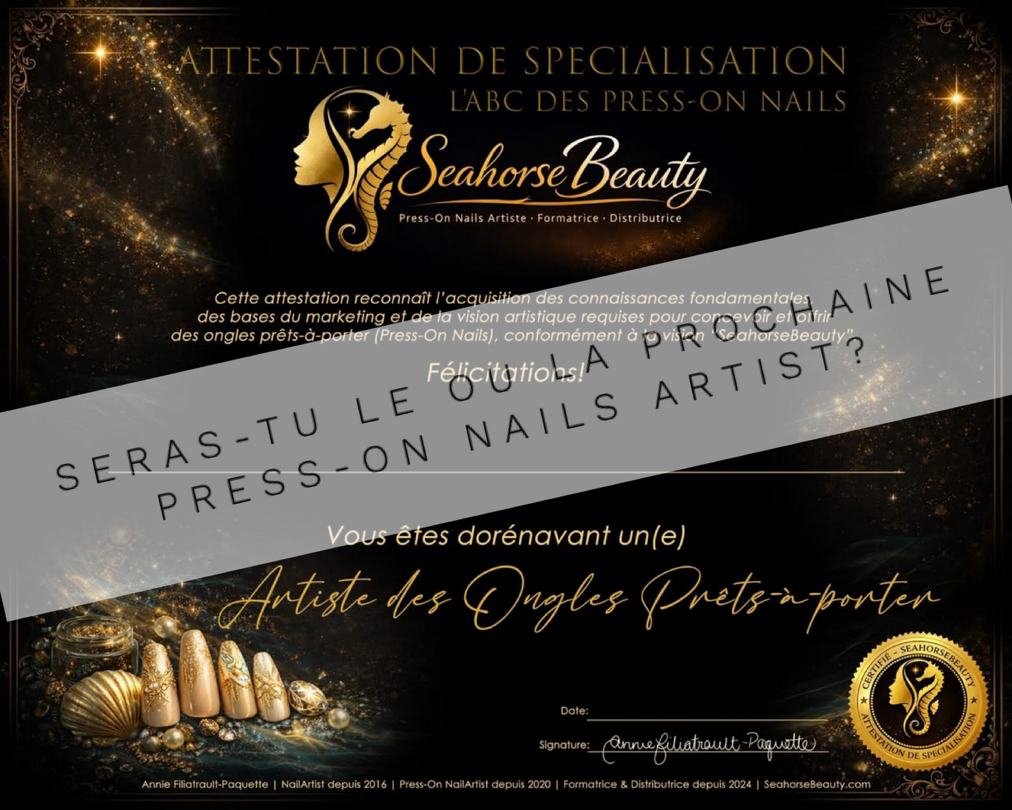FORMATION L’ABC DES PRESS-ON NAILS | Cohorte 12