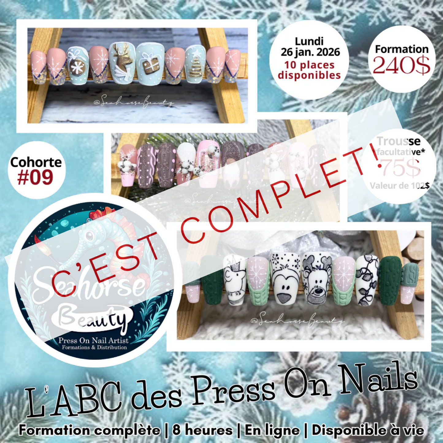 FORMATION L’ABC DES PRESS ON NAILS | Cohorte #09