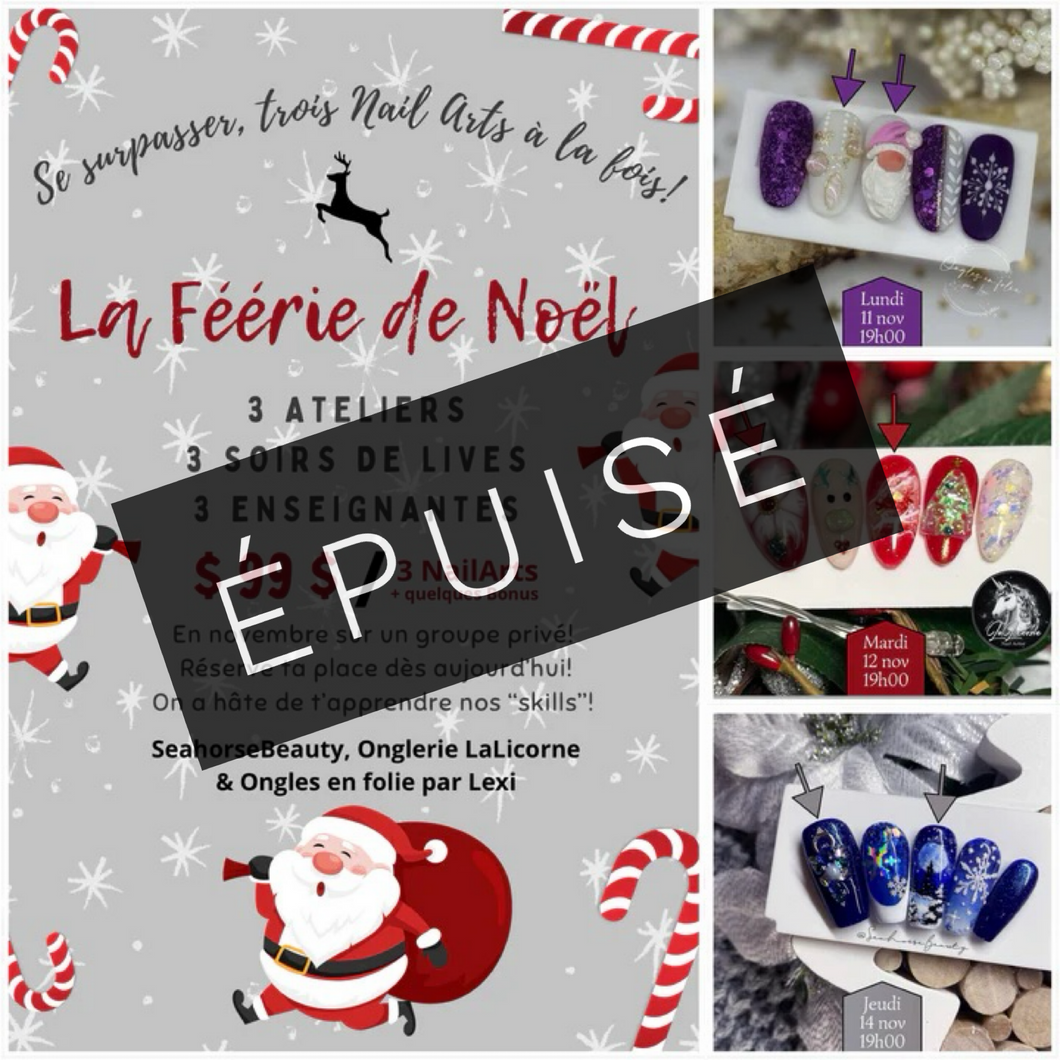 TRIO ATELIERS NAIL ARTS | La Féérie de Noël