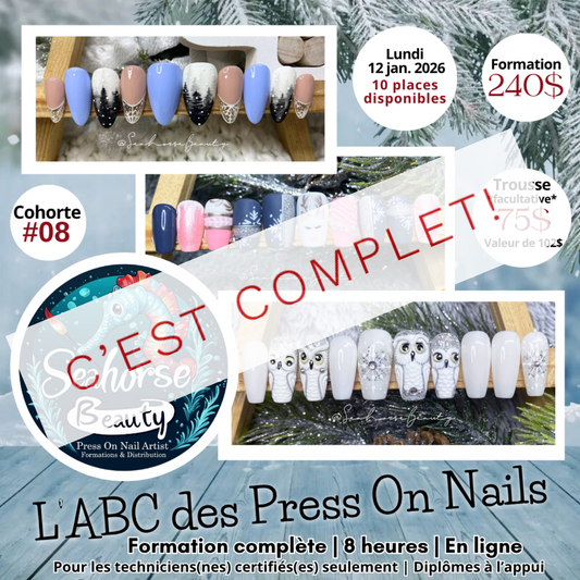 FORMATION L’ABC DES PRESS ON NAILS | Cohorte #08