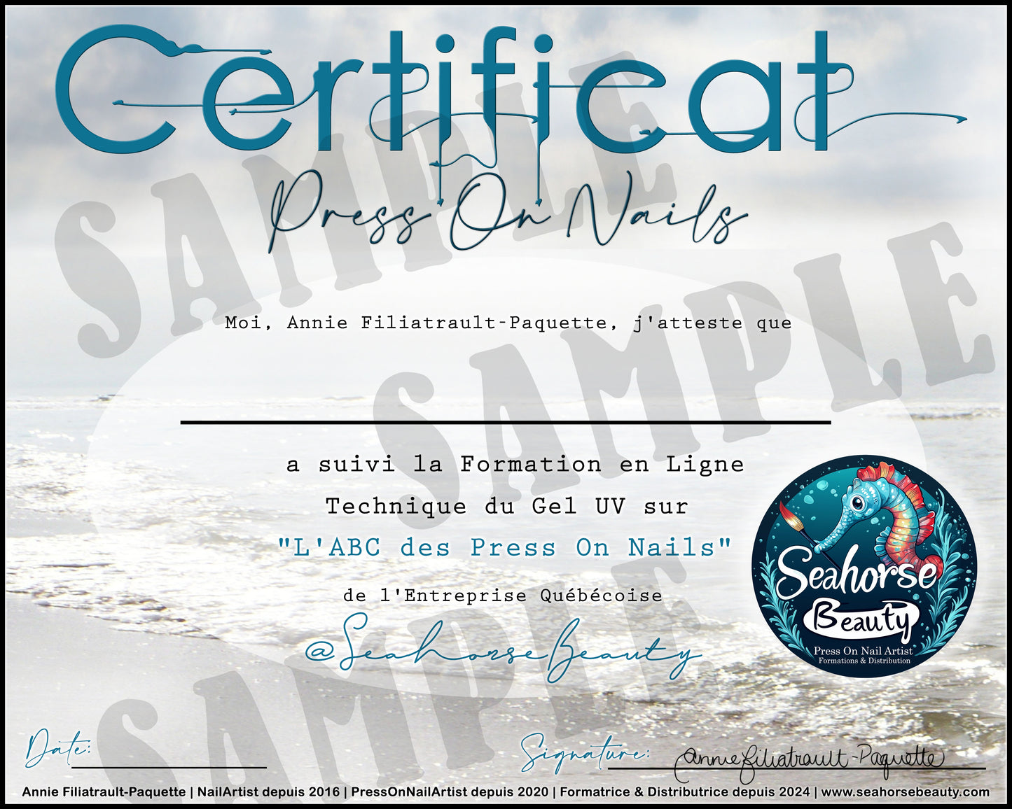 FORMATION L’ABC DES PRESS ON NAILS | Cohorte #09