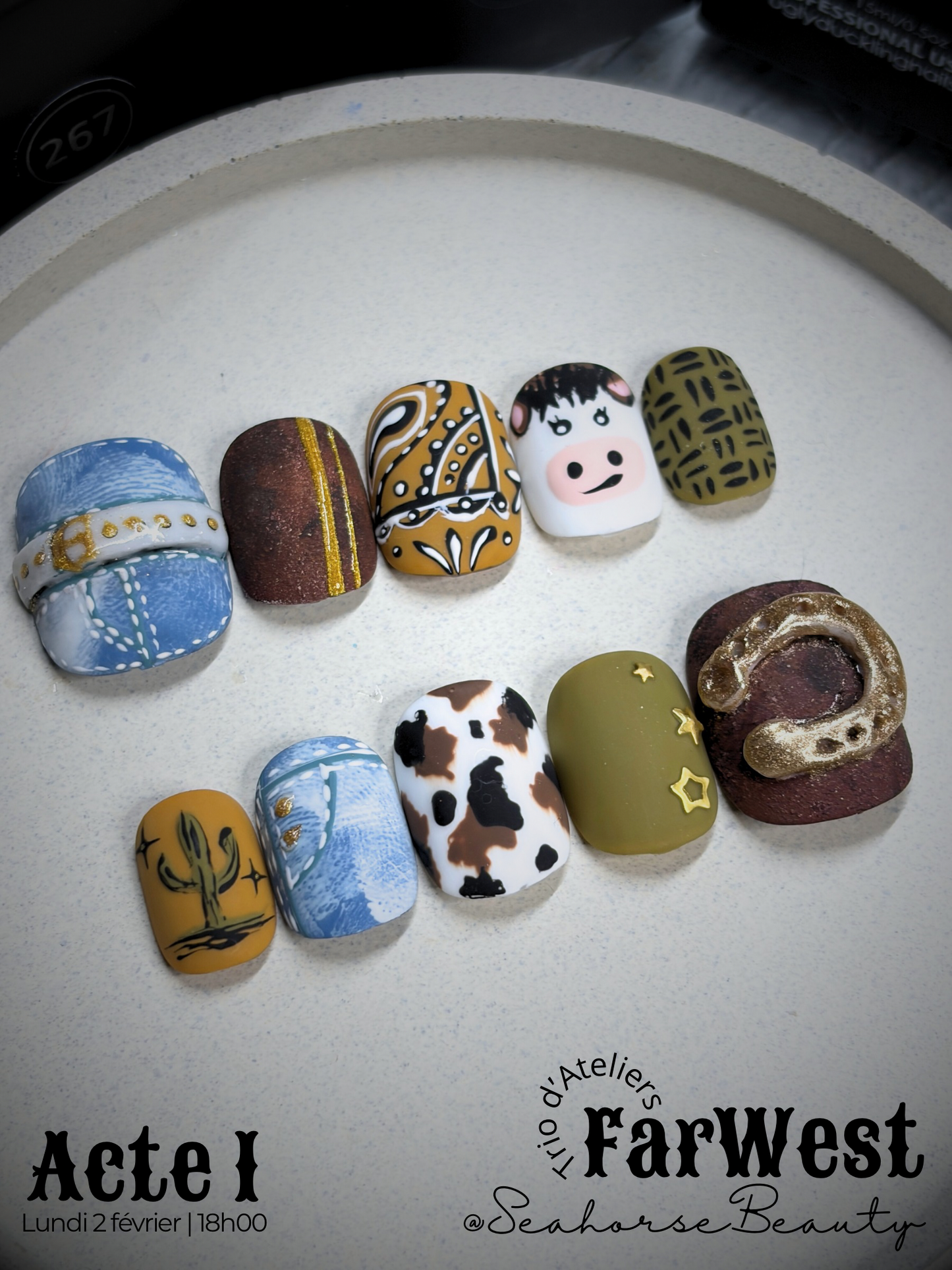 NailArt³ | Seahorse au FarWest