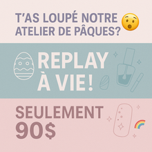 Load image into Gallery viewer, EN REDIFFUSION | TRIO ATELIERS NAILART | J’craque pour toi mon Coco!
