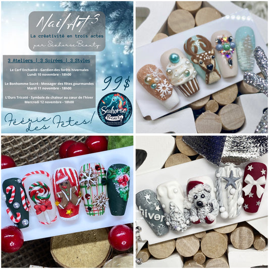 EN REDIFFUSION | NailArt³ | Féérie des Fêtes!