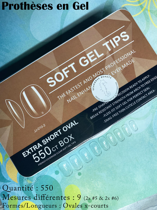 (20) Prothèses en Gel - Ovales x-courts