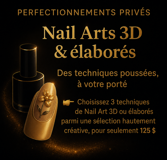 Private &amp; Pre-recorded Refinement Sessions | 3D or Elaborate Nail Art