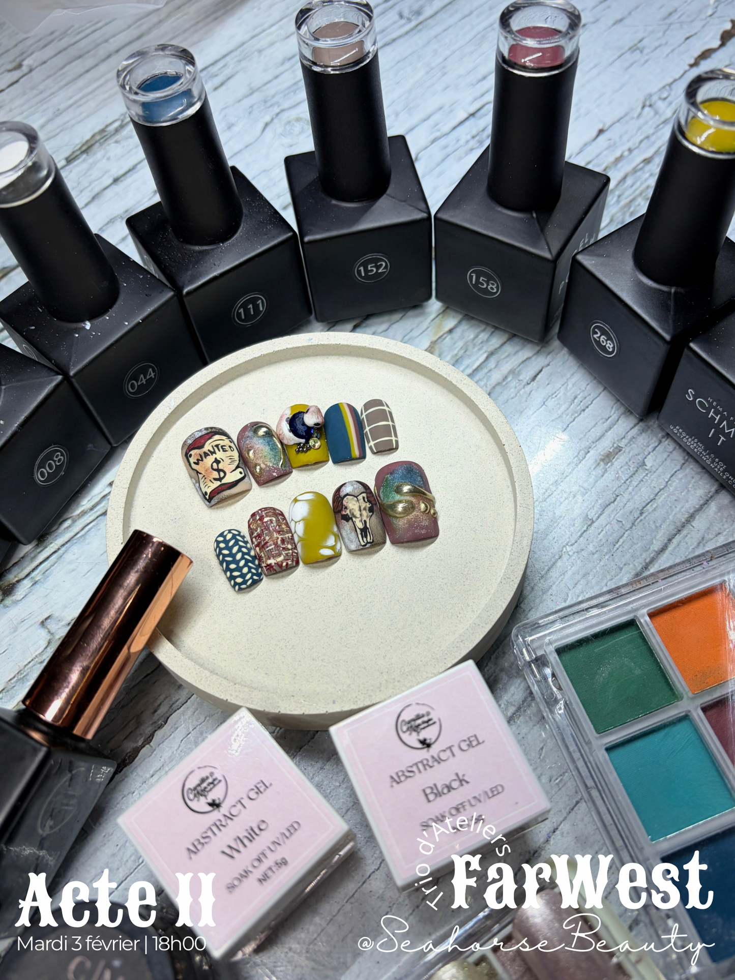 NailArt³ | Seahorse au FarWest