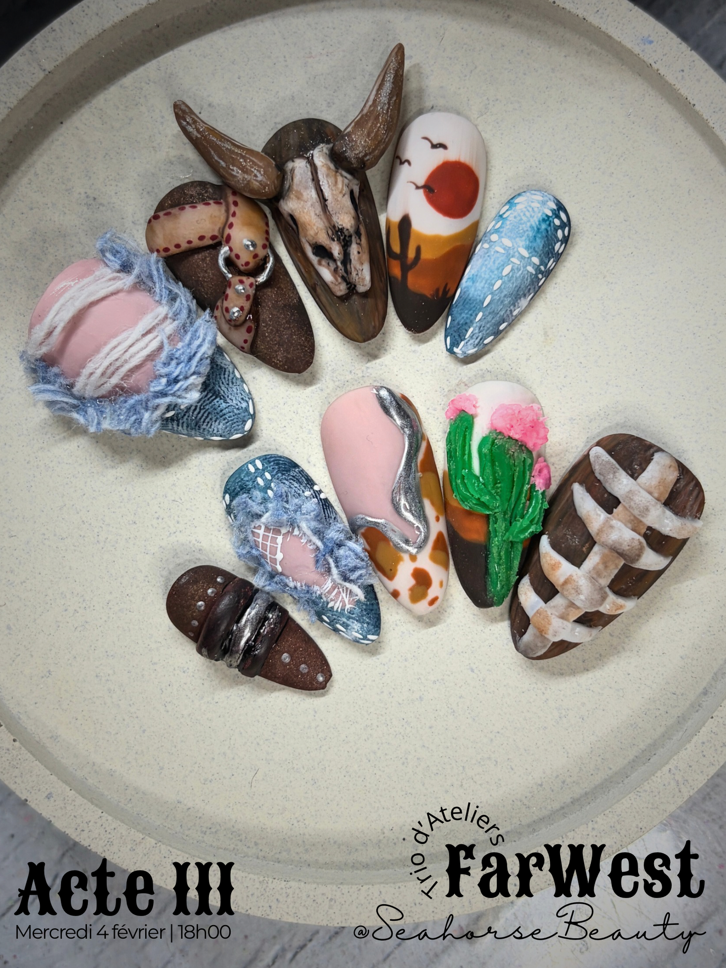 NailArt³ | Seahorse au FarWest