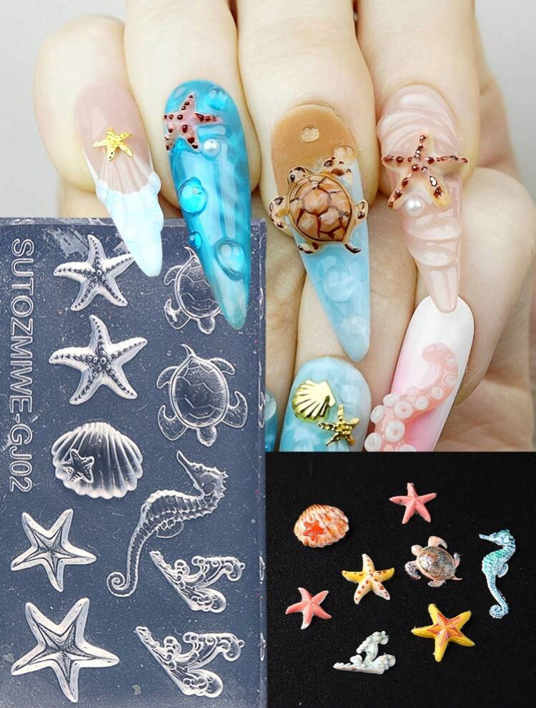 Moules en Silicone NailArt 3D