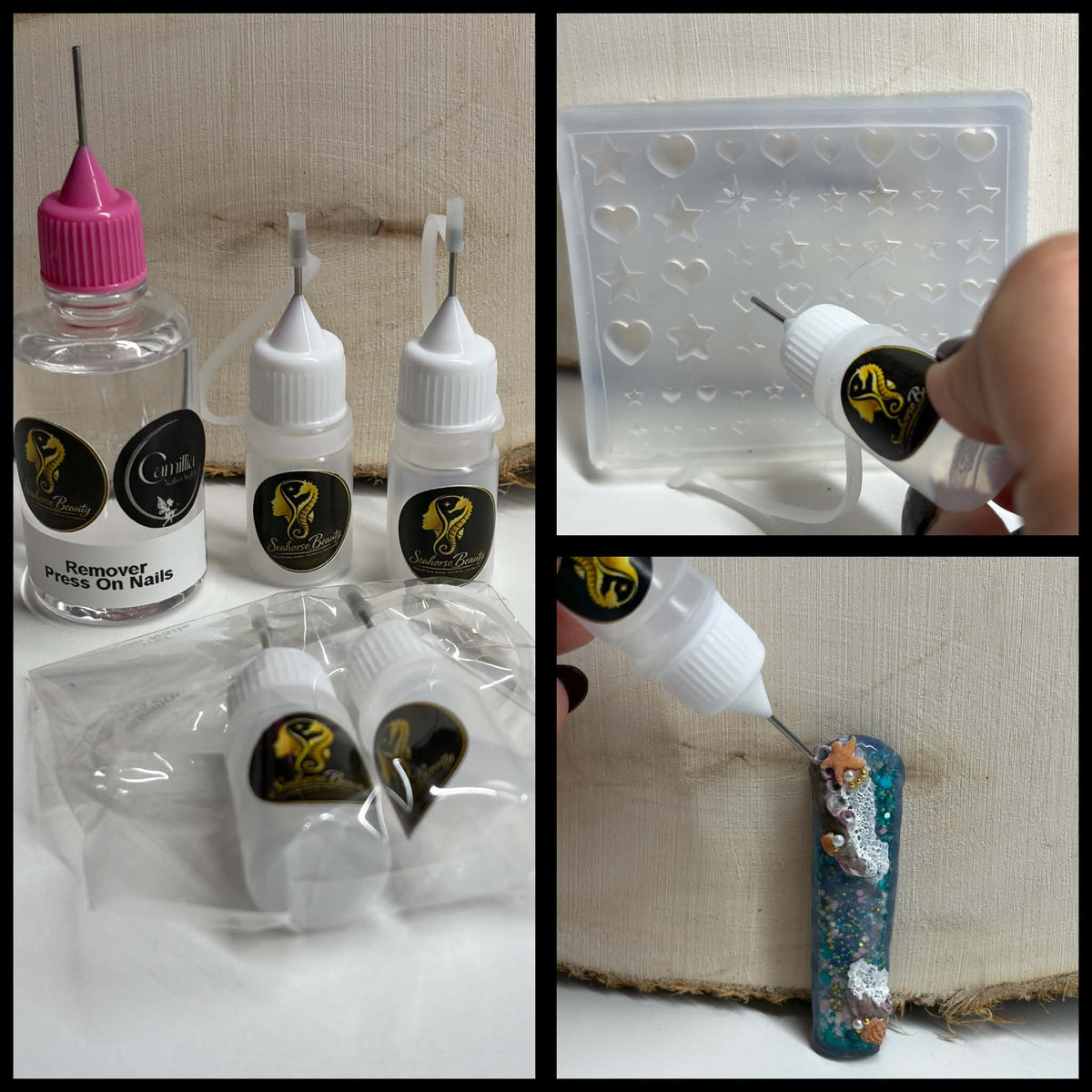 Bouteilles vides avec embout aiguille (2x 5ml)